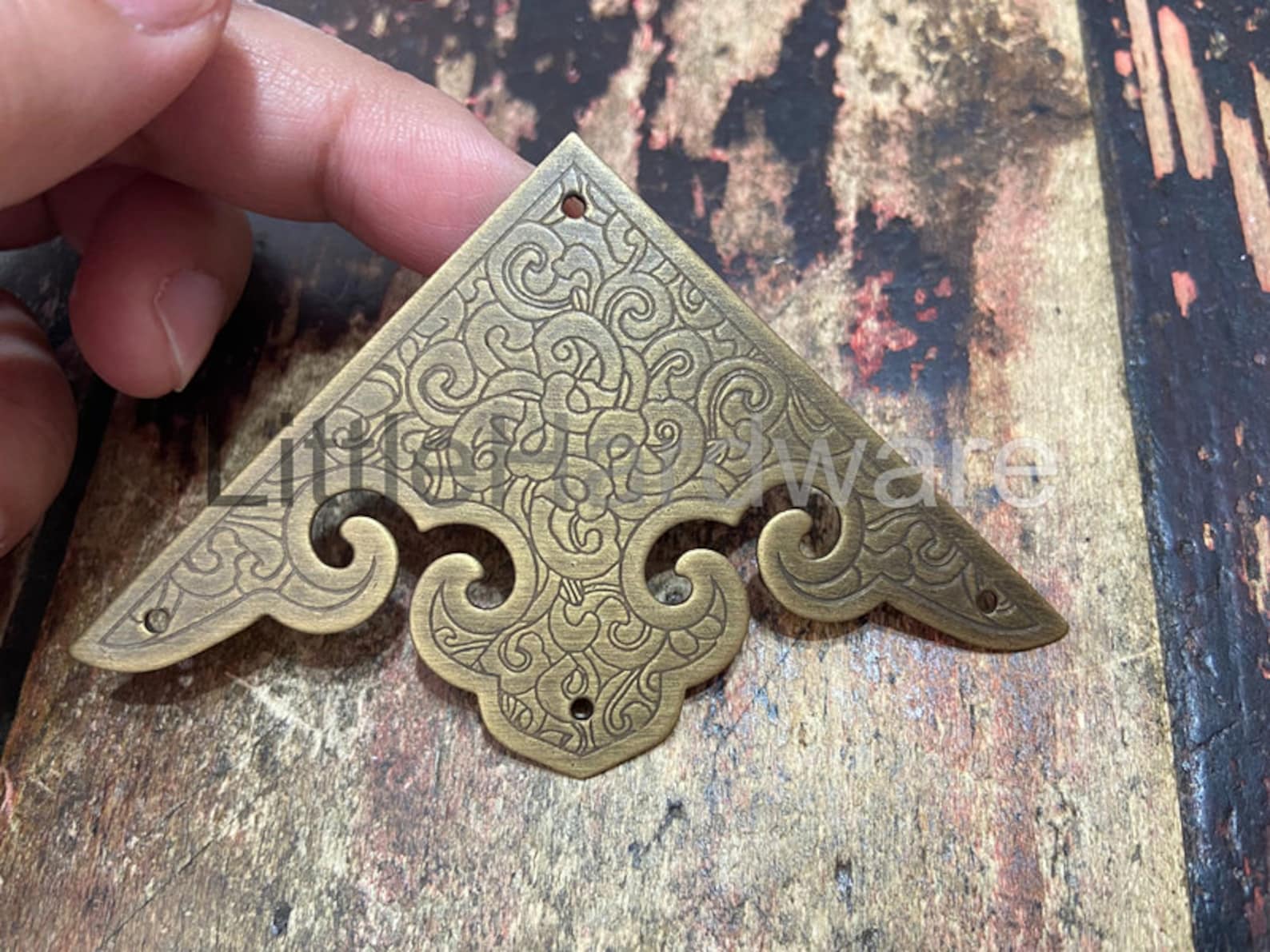 4 pcs solid brass corner/ornate brass corners/brass corner Etsy