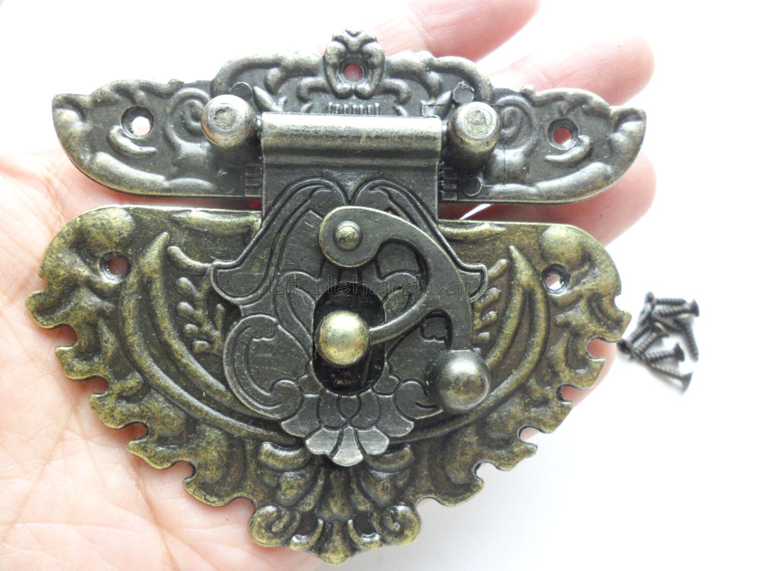 86mmx75mm lock latch small box hardware jewelry box latch gift Etsy