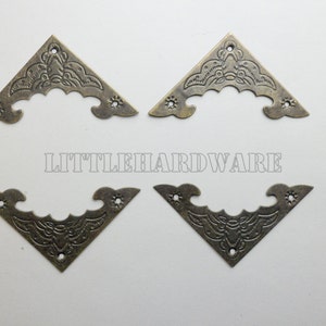 12PCS 40mmx40mm bronze color iron Decorative Corner Bracket for Chest Case Box