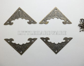 12PCS 40mmx40mm bronze color iron Decorative Corner Bracket for Chest Case Box