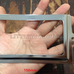 Alto qualità Big 6" color argento carta titolare/etichetta titolari/etichetta fotogrammi/nome/nome del titolare carta titolare/carta caso/posto titolare della carta