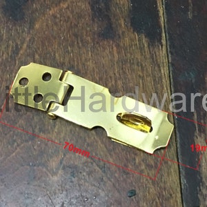 2 pcs 70mm x 19mm golden color Jewelry Box Hasp Catch/small box hardware/jewelry boxes latch/gift boxes latches/wooden boxes making