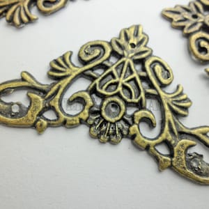4PCS 46mm bronze color Decorative Corner Bracket #CB0057