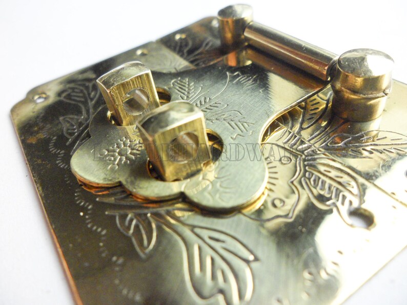 Brass Made 54mmx45mm Golden Small Box Hardware Jewelry Box Etsy