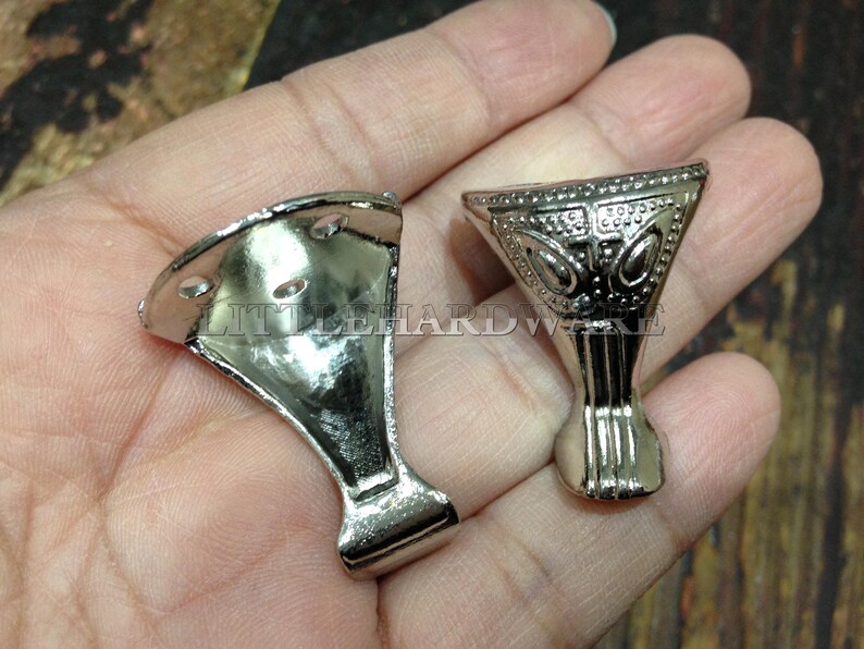 4pcs Silver Color wine Glass Metal Decorative Box Etsy