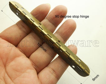 4/10/50 PCS Chinese classical antique brass color 90 degree strip 100mmX9mm Dream stop hinges /cabinet hardware VH0102