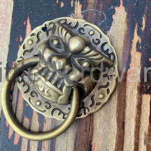 bronze color brass made door knocker - 65 mm X 80 mm
