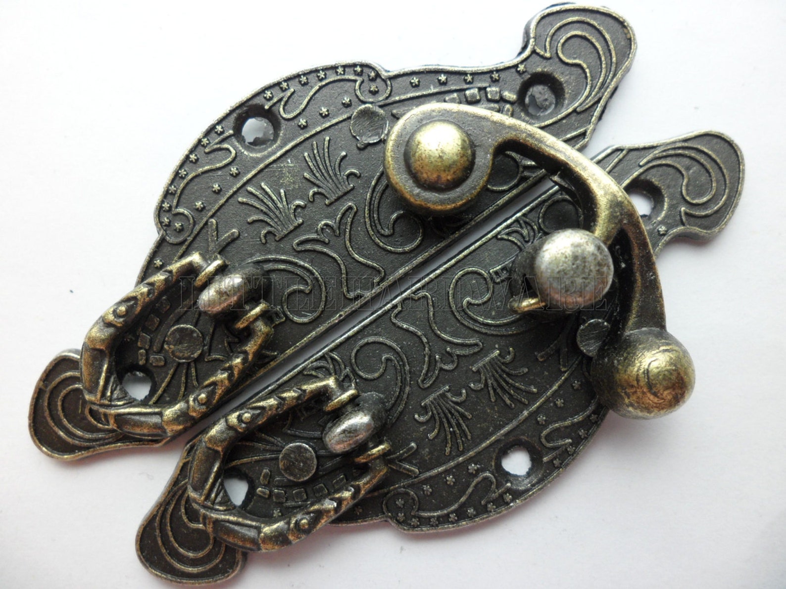 59mm X 39mm Vintage Jewelry Box Staple Hasp Catch / Jewelry Etsy