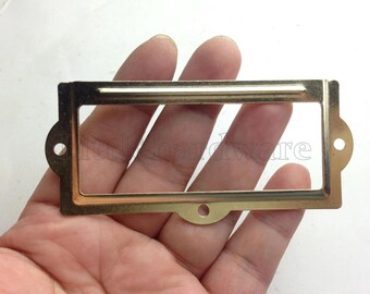 1 pc 90mm x 43mm golden color card holder/label holders/name holders/table card holder