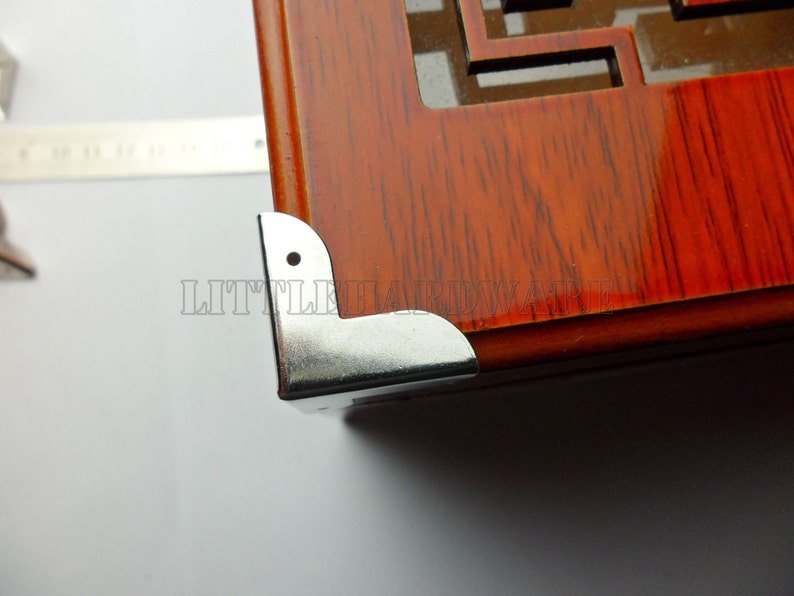 4PCS 23mmx23mmx23mm Silver Iron Jewelry Box Corner Decoration Etsy