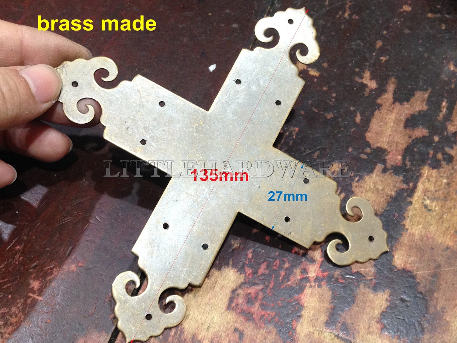 High Quality Brass Made Big Size 135mmx135mmx0.8mm Vintage Etsy