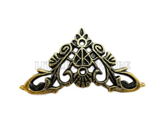 4PCS 33mm bronze color Decorative Corner Bracket for Chest Case Box