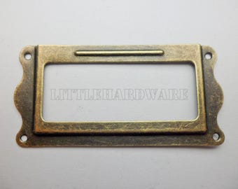 10 pcs 63mm x 31mm card holder/label holders/Label Frames