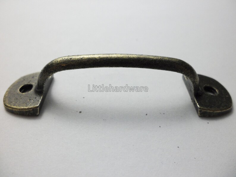 10 set of vintage 60mm x 16mm dresser drawer pulls handles Rustic Cabinet Knob Pull Handles