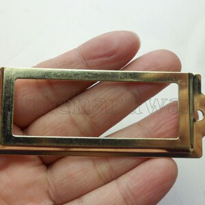10 stuks 83MM x 30mm groot formaat Gouden kleur kaarthouder / Frame houder / label houders / Label Frames DP0349