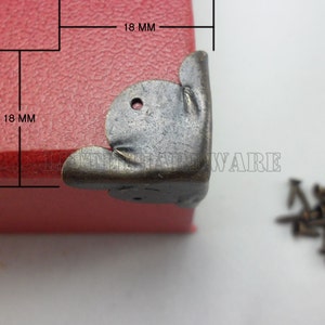 8PCS 18mm bronze color metal Decorative Corner Bracket for Chest Case Box