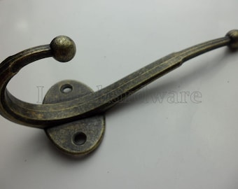 1 Pc 122mm X 47mm bronze color decorative hooks / metal hooks with enough screws