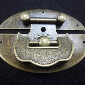 60mm x 50mm bronze color jewelry boxes latch gift box latches small box hardware chest hardware #LC0026