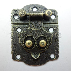 1 pcs 53mmX40mm lock latch small box hardware jewelry boxes latch gift boxes latches wooden box making #LC0037