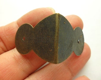8 pcs 20mmX28mm(half side) bronze color decorative corner bracket for small box