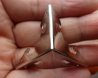 8 Pcs silver color metal Decorative Corner Bracket for jewelry Box
