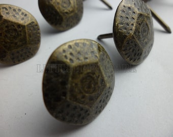 50 Pcs 19mm ×23mm (0.75"×0.9") bronze color Upholstery Decorative Nails/tacks