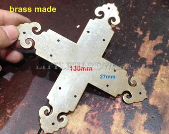 1 pc 135mmX135mm bronze color Jewelry Box Corner, Brass Corners, Decoration Corner Protection, Decorative Corner Bracket - CB0218