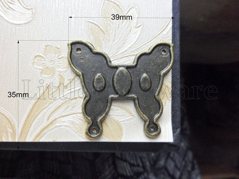 Set of 4 Butterfly Ornate Corners/decorative Box Corners/metal Etsy