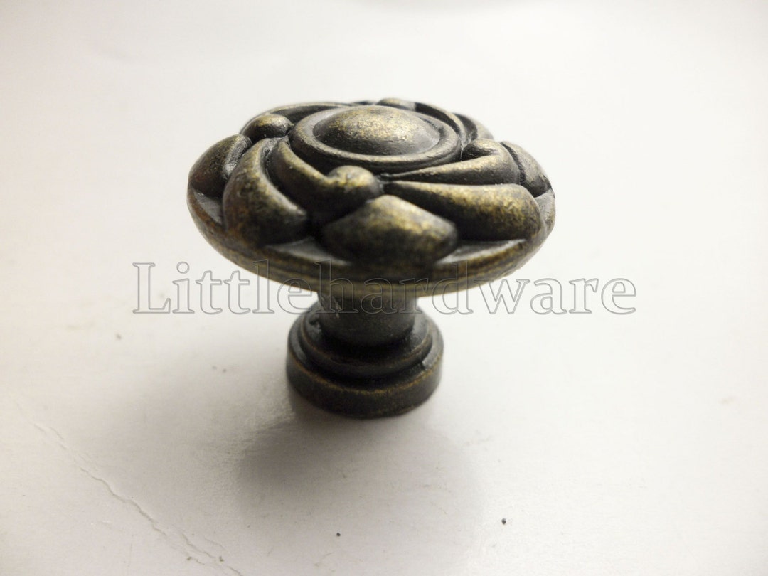 Diameter 25.5mm my Rose Knobs Vintage Drawer Pulls /
