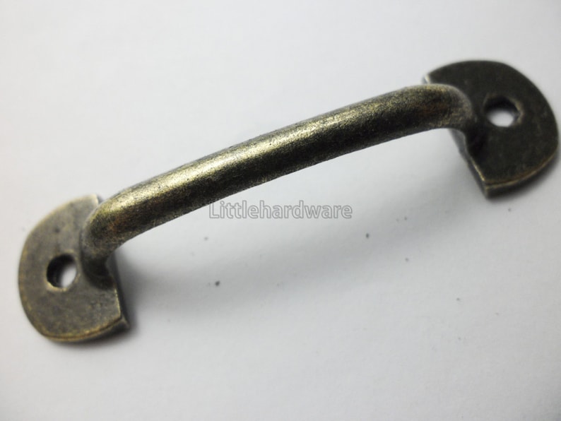 10 set of vintage 60mm x 16mm dresser drawer pulls handles Rustic Cabinet Knob Pull Handles
