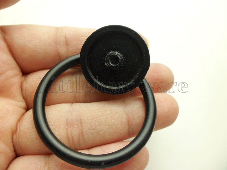 2 Pcs 52MM X 43MM vintage black Roman palace ring Pulls drawer handles drawer knobs vintage drawer pulls furniture hardware