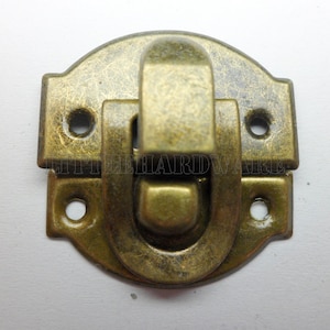 5 pcs 28mmX30mm bronze color jewelry box latch/small box hardware/ jewelry boxes hasp/gift boxes latch for wooden box making