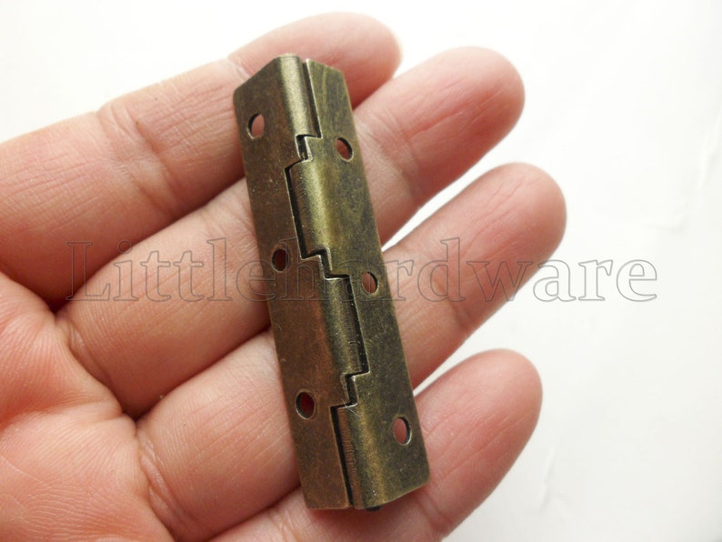 10 pcs antique Brass Color 90 Degree stop hinges/parliament Etsy