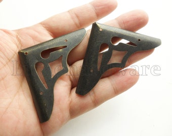 8 piezas de 42 mm x 42 mm, color bronce, para joyero, protección de esquinas decorativas, soporte de esquina decorativo #CB0126