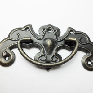 4 Pcs vintage bat dresser drawer pulls handles / Rustic Cabinet Knob Pull Handles -  64mm x 33mm - DP0009