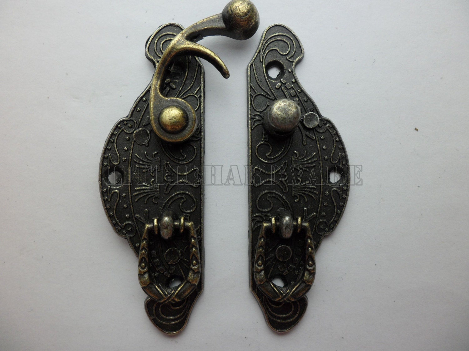 59mm X 39mm Vintage Jewelry Box Staple Hasp Catch / Jewelry Etsy