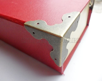 8PCS 33mm X 33mm X 33mm bronze color metal Decorative Corner Bracket #CB0011