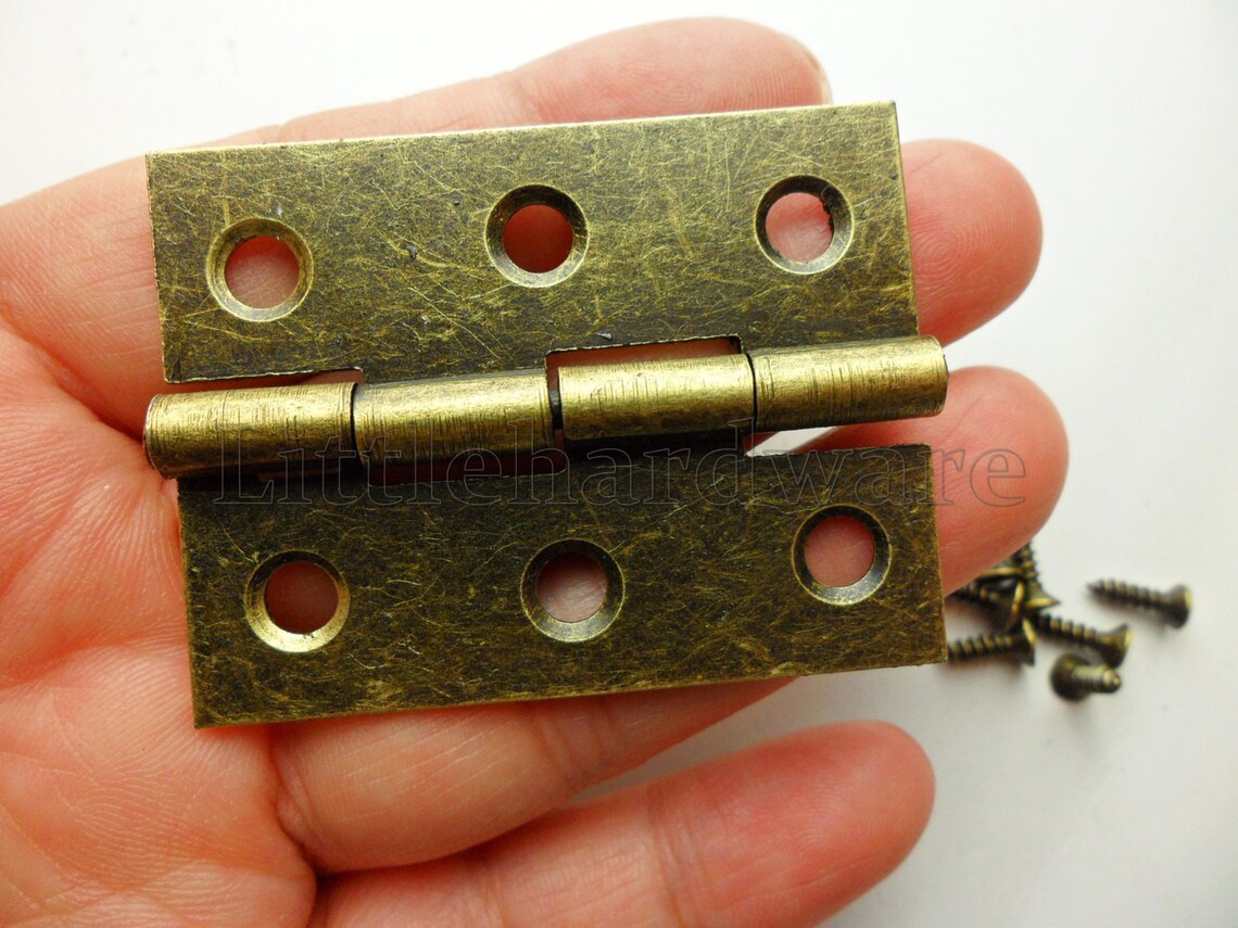 10 Pcs 50mmx38mm Chinese Classical Antique Brass Color Hinges Etsy