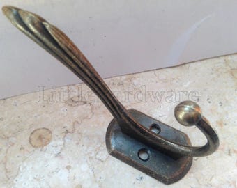 1 pc 90mm X 66mm bronze color decorative hooks / metal hooks with enough screws