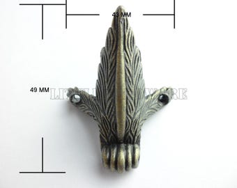 4pcs 43mm X49mm metal box Feet / box Legs / Decorative box feet for Box Making