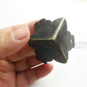 4Pcs 36mmx36mm bronze color jewelry box corner, decoration corner protection, decorative corner bracket #CB0122