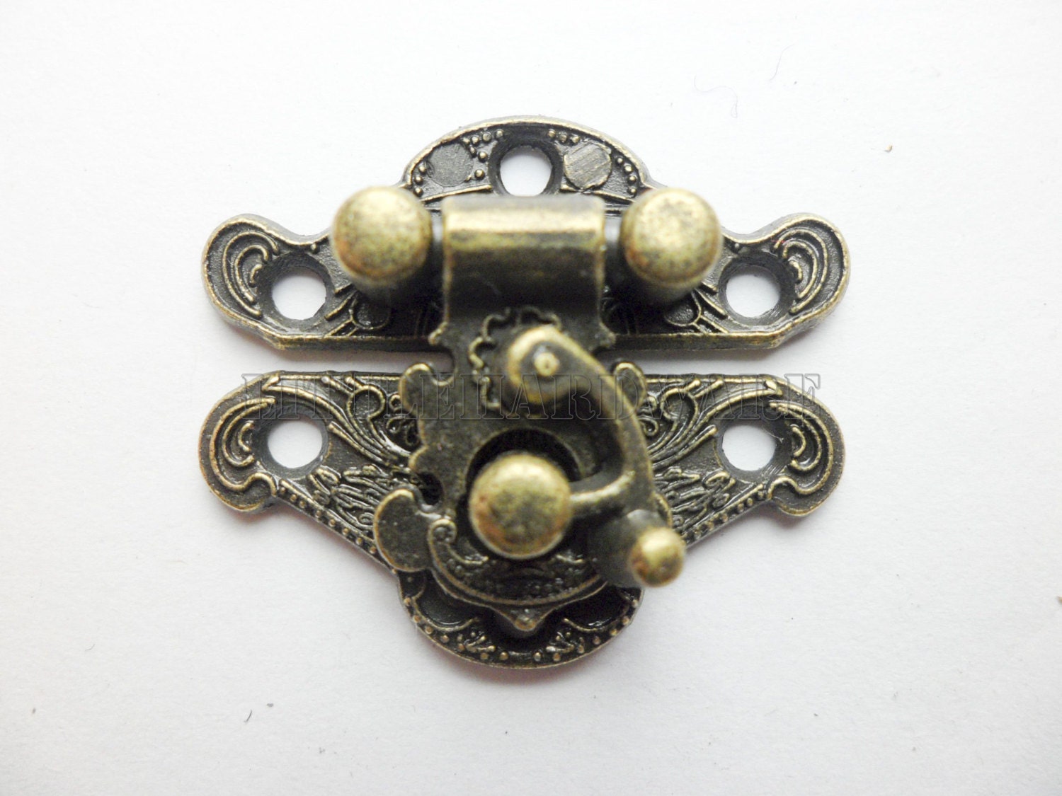 23mmx28mm Antique Brass Jewelry Box Staple Hasp Catch Small Etsy