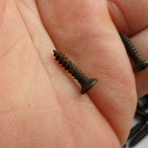 100 pcs dark bronze color SELF TAPPING SCREWS, wood screws, drywall screws, pocket hole screws (1.5CM) image 3