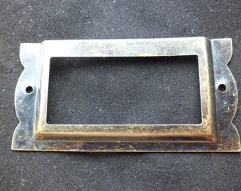 5 pcs 84mm x 42mm bronze color card holders/label holders/Label Frames