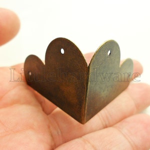 8PCS 22mm X 36mm (Half side) metal Decorative Corner Bracket for Chest Case Box -CB0102
