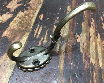 1 Pc 73mm X 32mm bronze color decorative hooks / metal hooks with enough screws