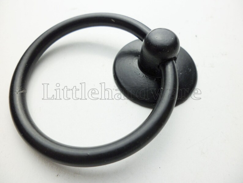 2 Pcs 52MM X 43MM vintage black Roman palace ring Pulls drawer handles drawer knobs vintage drawer pulls furniture hardware