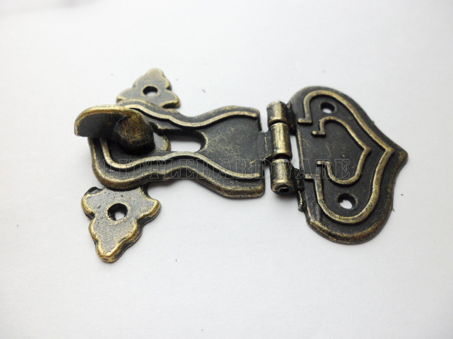 64mm X 48mm Antique Brass Jewelry Box Staple Hasp Catch Small Etsy