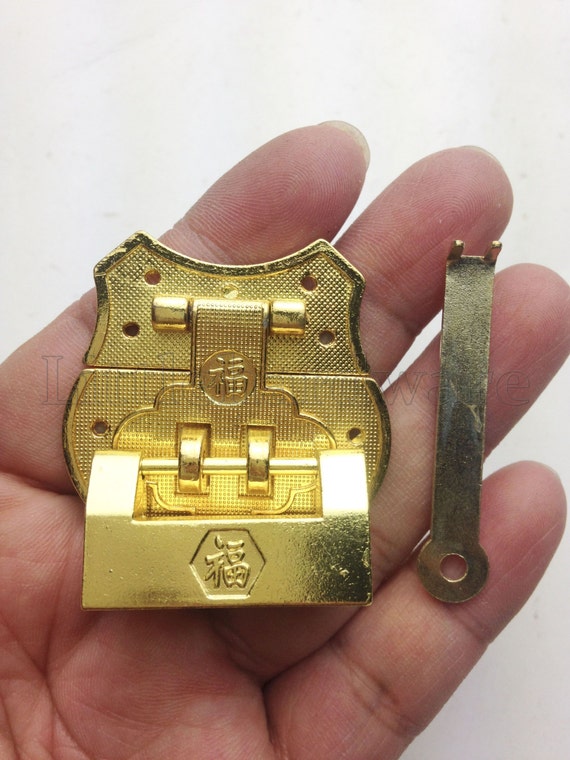 Chinese Blessing Lock Latch Butterfly Buckle Clasp For Cabinet Jewelry Box