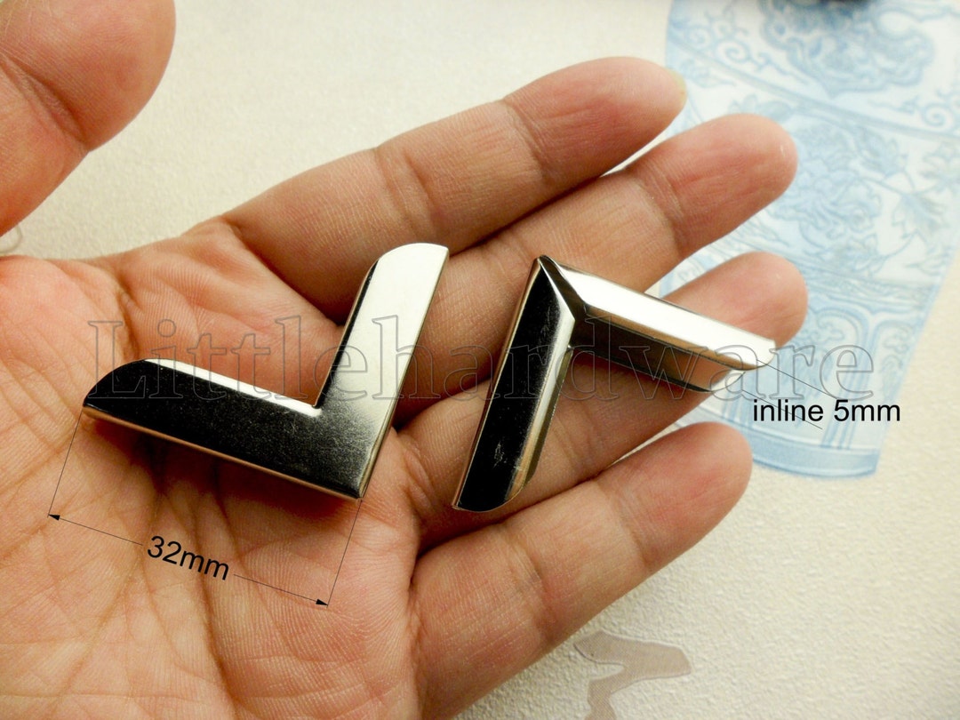 12 Vintage Silver Color Metal Book Corners for Bookbinding,scrapbooking ...